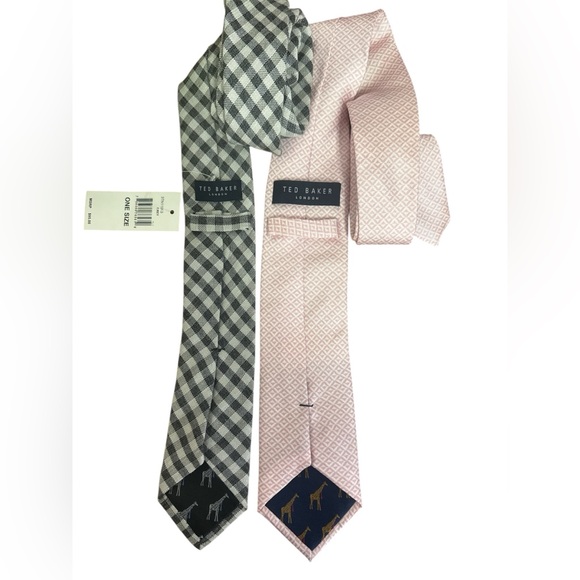Ted Baker‎ Black and Pink Ties Set - Picture 2 of 6